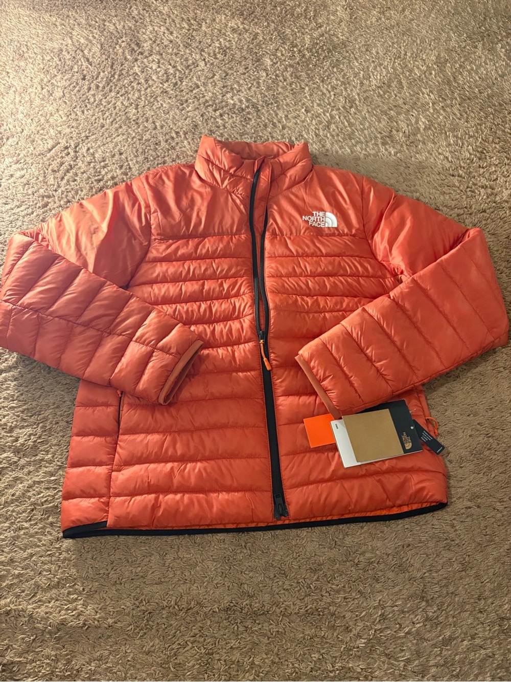 The North Face Women's Orange Quilted Lightweight Puffer Jacket